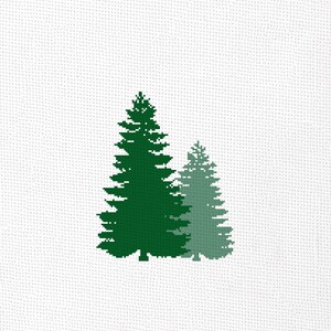 Tall Pine Tree Cross Stitch Pattern Pdf, Christmas Tree Cross Stitch ...