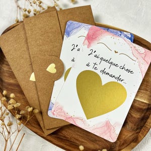 Carte à gratter témoin - Carte demande témoins mariage - Veux tu être ma témoin/mon témoin - Annonce mariage