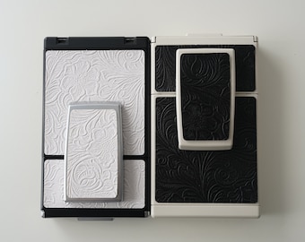 Skin SX70 Black Or White Flowers Polaroid Cover Cubierta Replacement SLR680 SLR 690