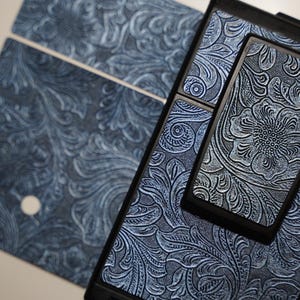 Skin SX70 Blue Metallic Shine Polaroid Skin Cover Replacement SLR680 SLR690