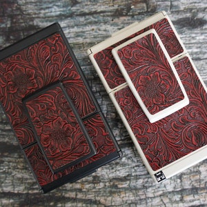 Skin SX70 Red and Black Flowers Polaroid Cover Replacement SLR680 SLR690