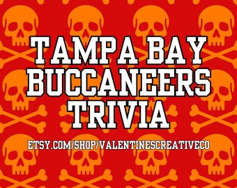 Tampa Bay Buccaneers Wissenswertes | Tampa Bay NFL Quiz Spiel | Freibeuter Fußball Trivia Fragen | Bar Pub Roadtrip Party Urlaub Klassenzimmer Spiel