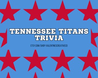 Tennessee Titans Wissenswertes | Titans NFL Quiz-Spiel | Tennessee Titans Fußball Trivia Fragen | Bar Pub Roadtrip Party Urlaub Klassenzimmer Spiel