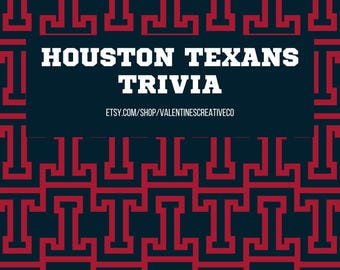 Texans Football Trivia | Houston Texans NFL Quiz-Spiel | Texans Football Trivia Fragen | Bar Pub Roadtrip Party Urlaub Klassenzimmer Spiel