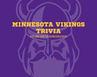 Minnesota Vikings Wissenswertes | Vikings NFL Quiz-Spiel | Minnesota Football Trivia Fragen | Bar Pub Roadtrip Party Urlaub Klassenzimmer Spiel