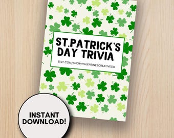 St. Patrick's Day Trivia Questions | Saint Patrick's Day Quiz Game | St. Patty's Day Trivia | Paddy's Day Trivia | Bar Party Holiday Trivia