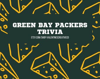 Green Bay Packers Trivia | Packers Football NFL Quiz-Spiel | Green Bay Team Trivia Fragen | Bar Pub Roadtrip Party Urlaub Klassenzimmer Spiel