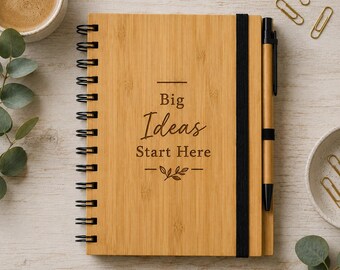 A5 Notepad & Pen Birthday Gift Set - Big Ideas Start Here