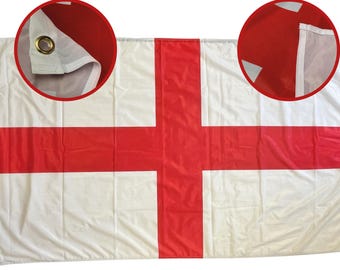 England Flag Heavy Duty 5ft x 3ft Extra Strong 110D Knitted Polyester