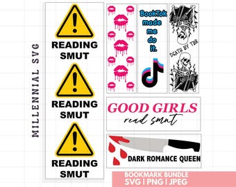 Marcador obsceno, marcador SVG, marcador PNG, marcadores imprimibles, paquete de marcadores SVG, libro SVG, SVG obsceno, marcadores lindos, merchandising de Booktok