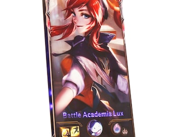 Illuminated personalized frame from the game League of Legends LOL with your nickname loading screen on the LED remote control