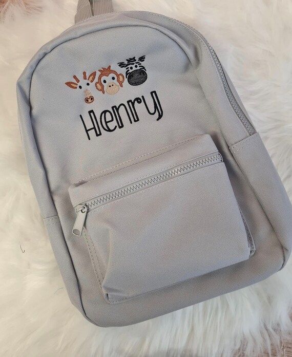 Personalisiertes Kinder-Rucksack Mit Namen – Cartoon-Tier Design, Plüsch, Für Kindergarten & Vorschule