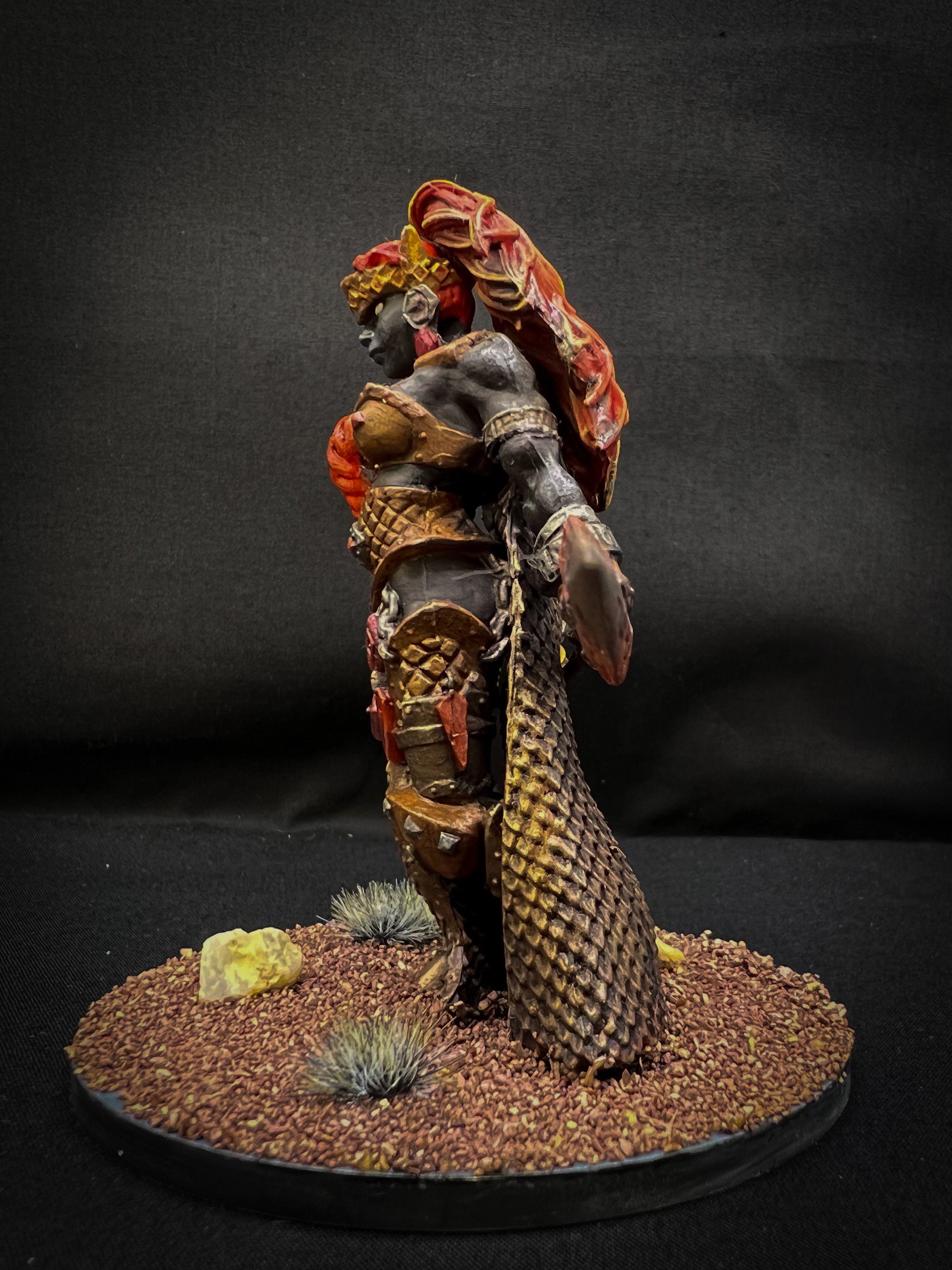 Vanja, Fire Giant Queen - Huge Unpainted Fantasy Miniature For Tabletop Games - View #8