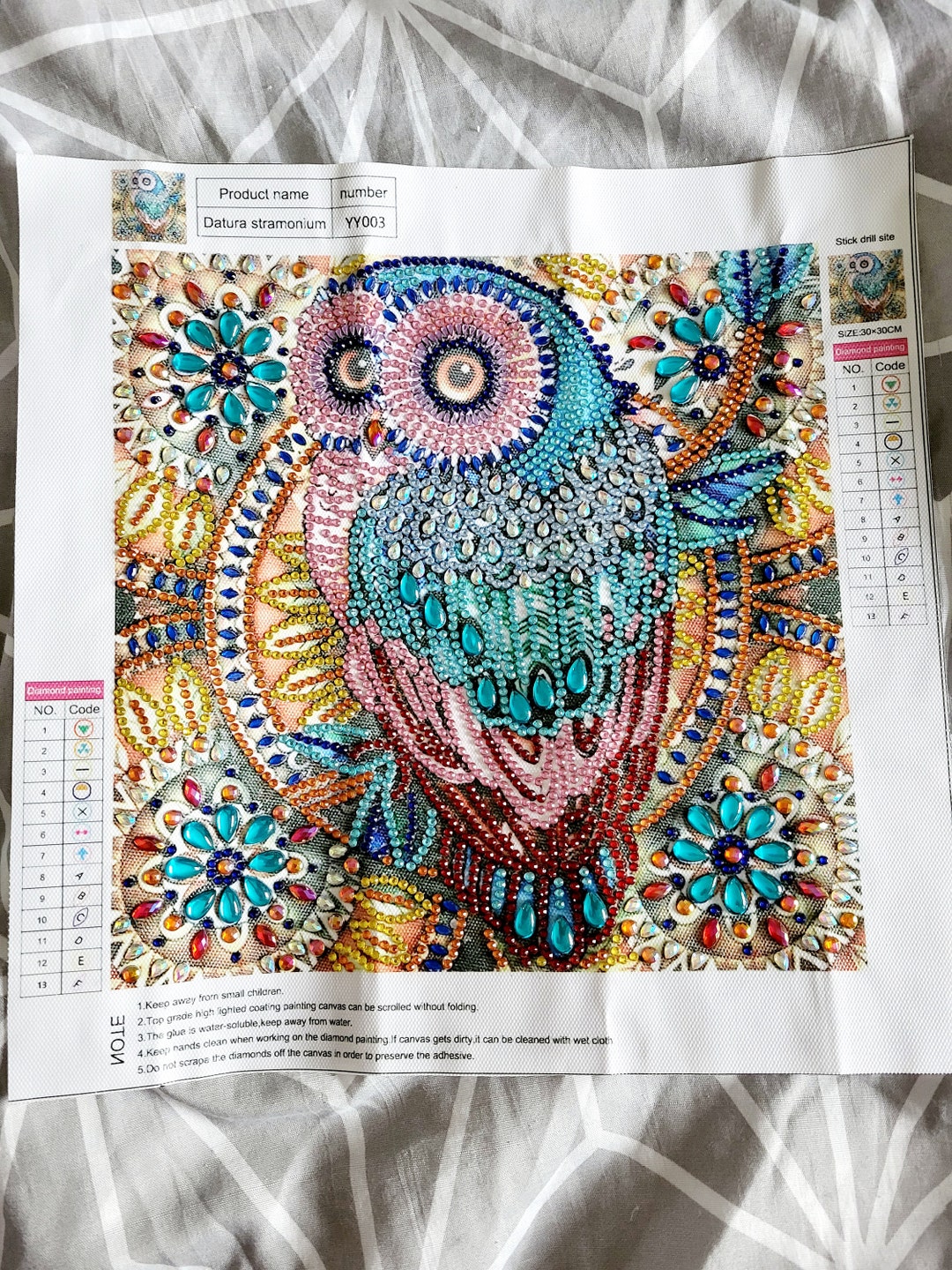 Finished Diamond Art Etsy UK