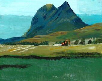 602. Suilven, Scottish Highlands Giclee Print by Archie MacArthur (A4)