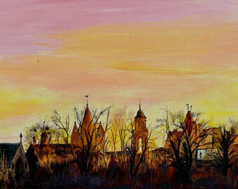 562. Golden Tain Winter Sunset Giclee Print (A4)