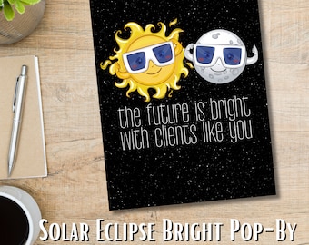 Solar Eclipse Real Estate Pop-By: Client Appreciation Card (Digital Download)