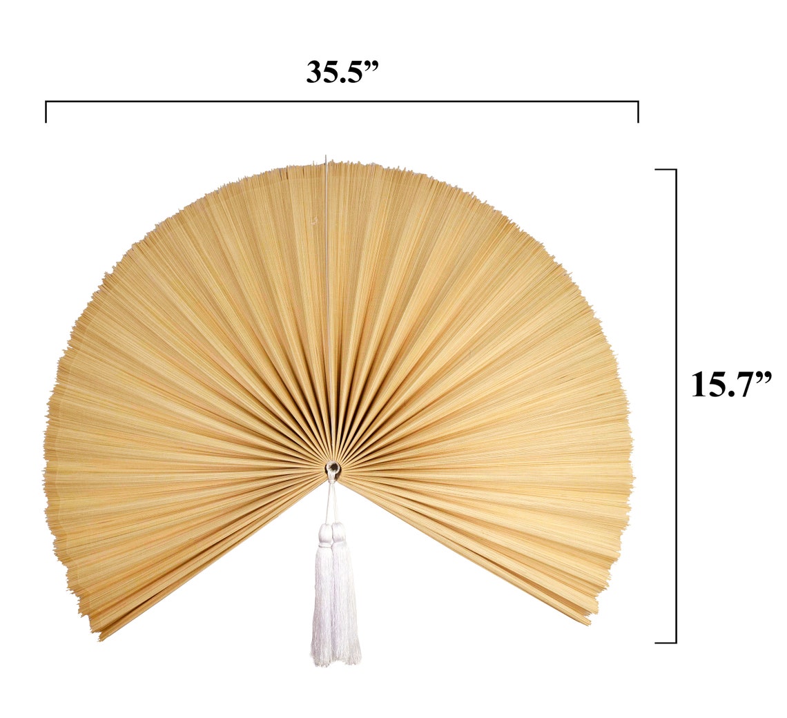 Rustic Fan Wall Decor Fan Headboard Bamboo Headboard Etsy