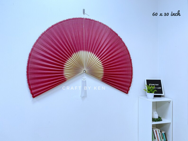 60 Inch Fan Wall Decor Fan Headboard Bamboo Headboard Wall Etsy UK