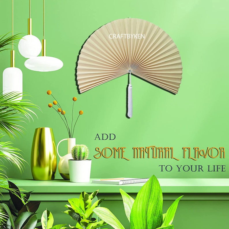 Rustic Fan Wall Decor Fan Headboard Bamboo Headboard Etsy