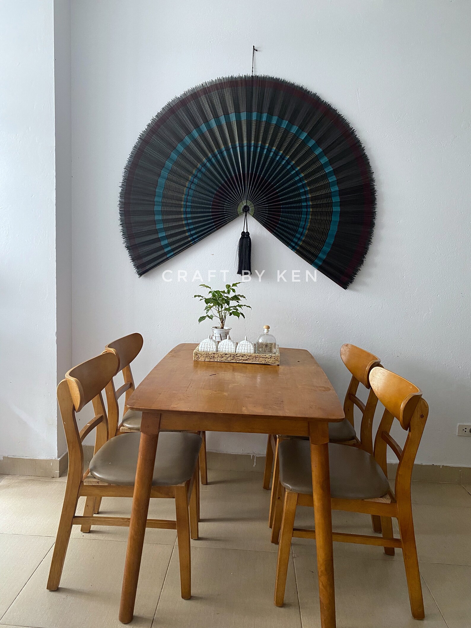 60 Inch Fan Wall Decor Fan Headboard Bamboo Headboard Wall Etsy UK