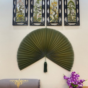 60 Inch Fan Wall Decor | Fan Headboard | Bamboo Headboard Wall Hanging | Giant Fan | Headboard wall fan |Gift for Christmas | New Year Gifts