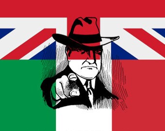 Könnte beinhalten: Ein Buchcover mit einer Schwarzweißillustration eines Mannes mit Hut, der auf den Betrachter zeigt. Das Cover ist rot, weiß und grün mit dem Text "QUELLO CHE NON SAI" und "E CHE DOVRESTI SAPERE" in Schwarz. Der Name des Autors, "Andrea Bizzi", ist in Weiß am unteren Rand des Covers gedruckt.