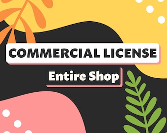 Birdieworksstudio Extended Commercial Use License - valid for entire shop - Digital Downloads - Clipart - Cut Files