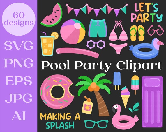 Pool Party SVG cutting files swimming svg cut files free svgs free svg cuts  cute cut