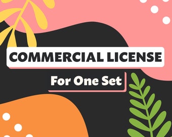 Birdieworksstudio Commercial Use License - valid for one set - Digital Downloads - Clipart - Cut Files