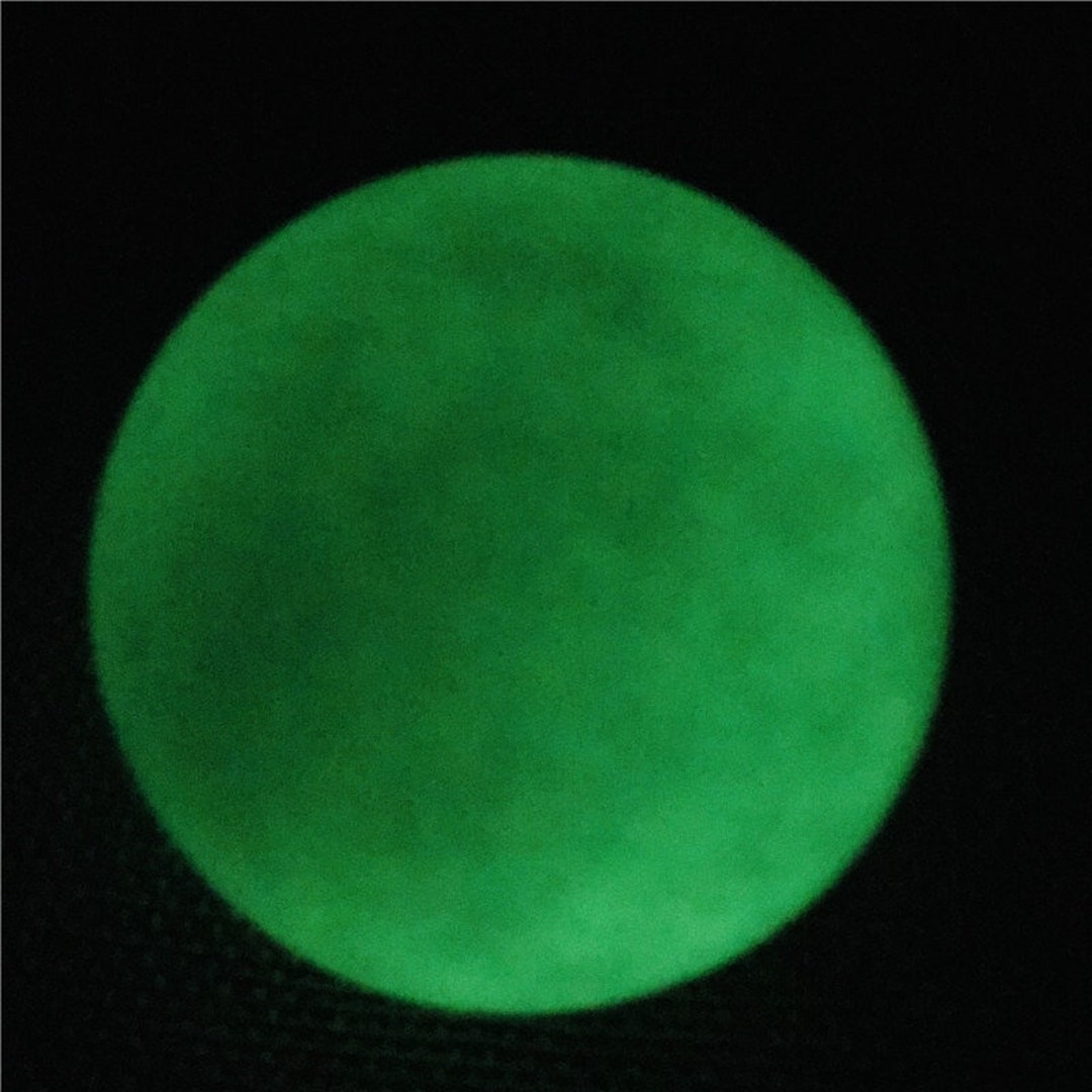 Natural Luminous Stone Calcite Blue Glow in the Dark Sphere Etsy