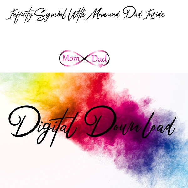 Infinity Mom and Dad Tattoo - Etsy