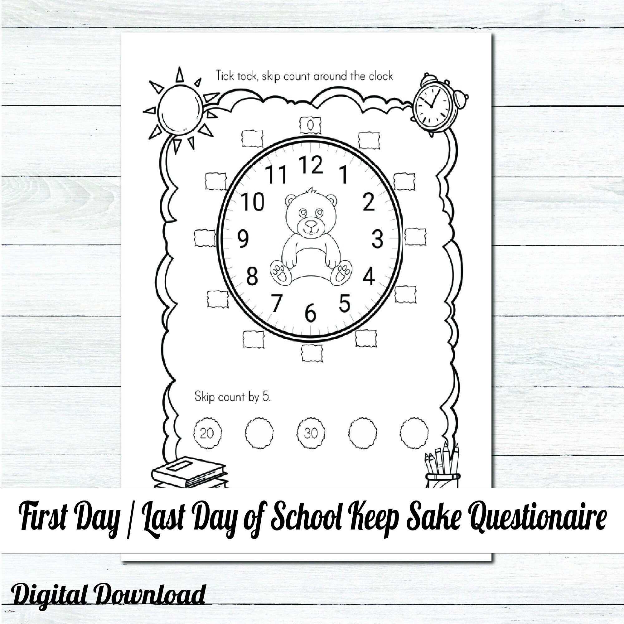 Telling Time Worksheets / Clock Practice for Kids /analog Etsy