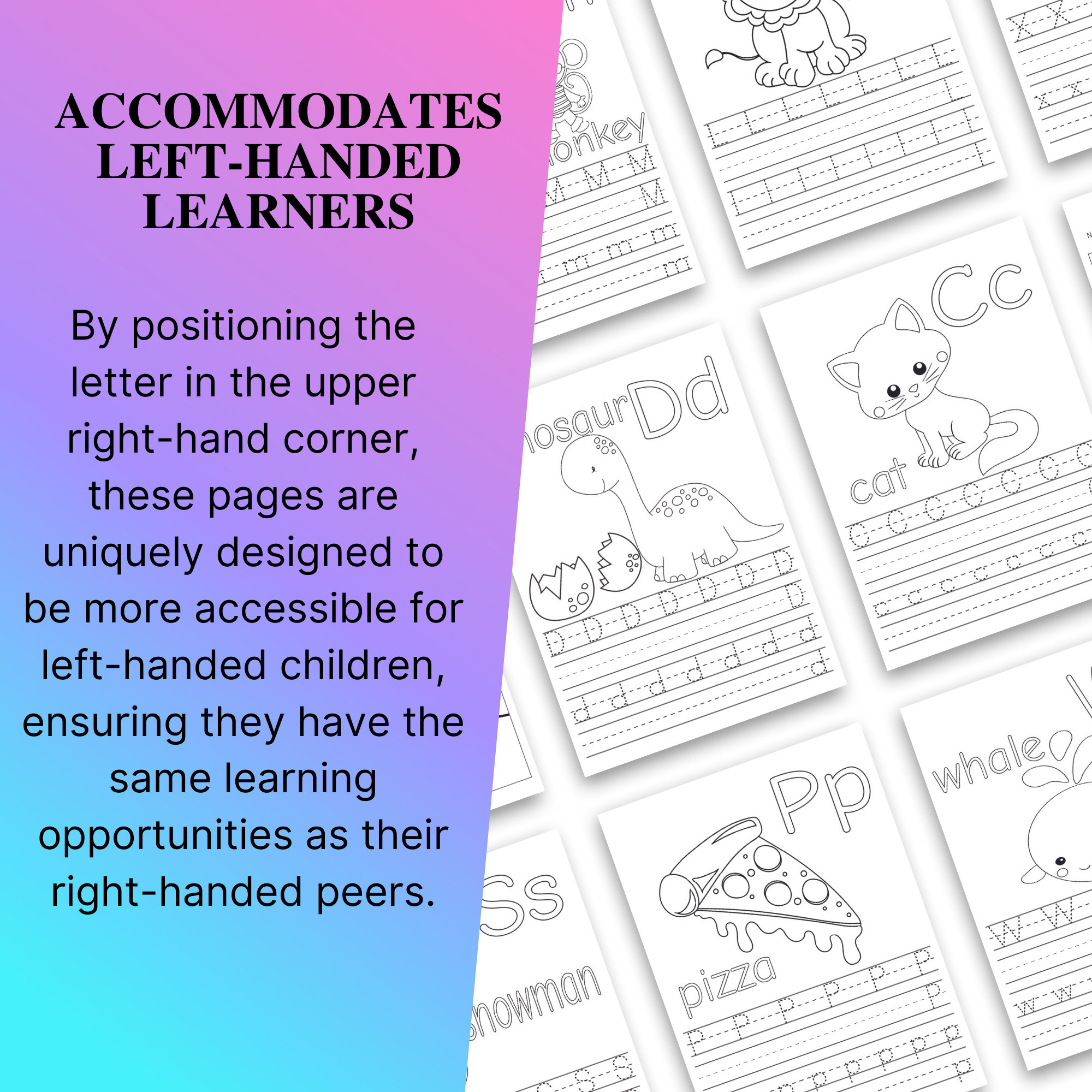 letter-tracing-coloring-pages-left-handed-preschool-handwriting-worksheets-alphabet-writing-practice-abc-letter-tracing-etsy for Free Printable Left Handed Writing Worksheets Letter Tracing Coloring Pages /left Handed Preschool Handwriting Worksheets/ Alphabet Writing Practice/ ABC Letter Tracing - Etsy for Free Printable Left Handed Writing Worksheets