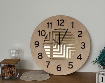 Unique style mirror wall clock ,Golden mirror clock, Silent,  Modern ,  Wood Wall Clock, home decorations