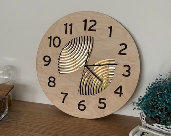 Unique style mirror wall clock ,golden mirror clock, wanduhr, wandhur holz,  Modern ,  Wood Wall Clock, home decorations