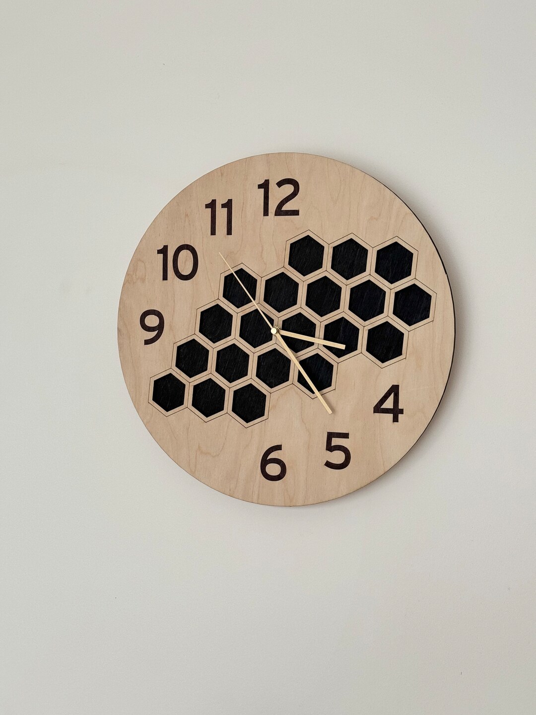 Bee Hive Style Wall Clock ,wall Clock With Numbers, Unique Big Clock ...