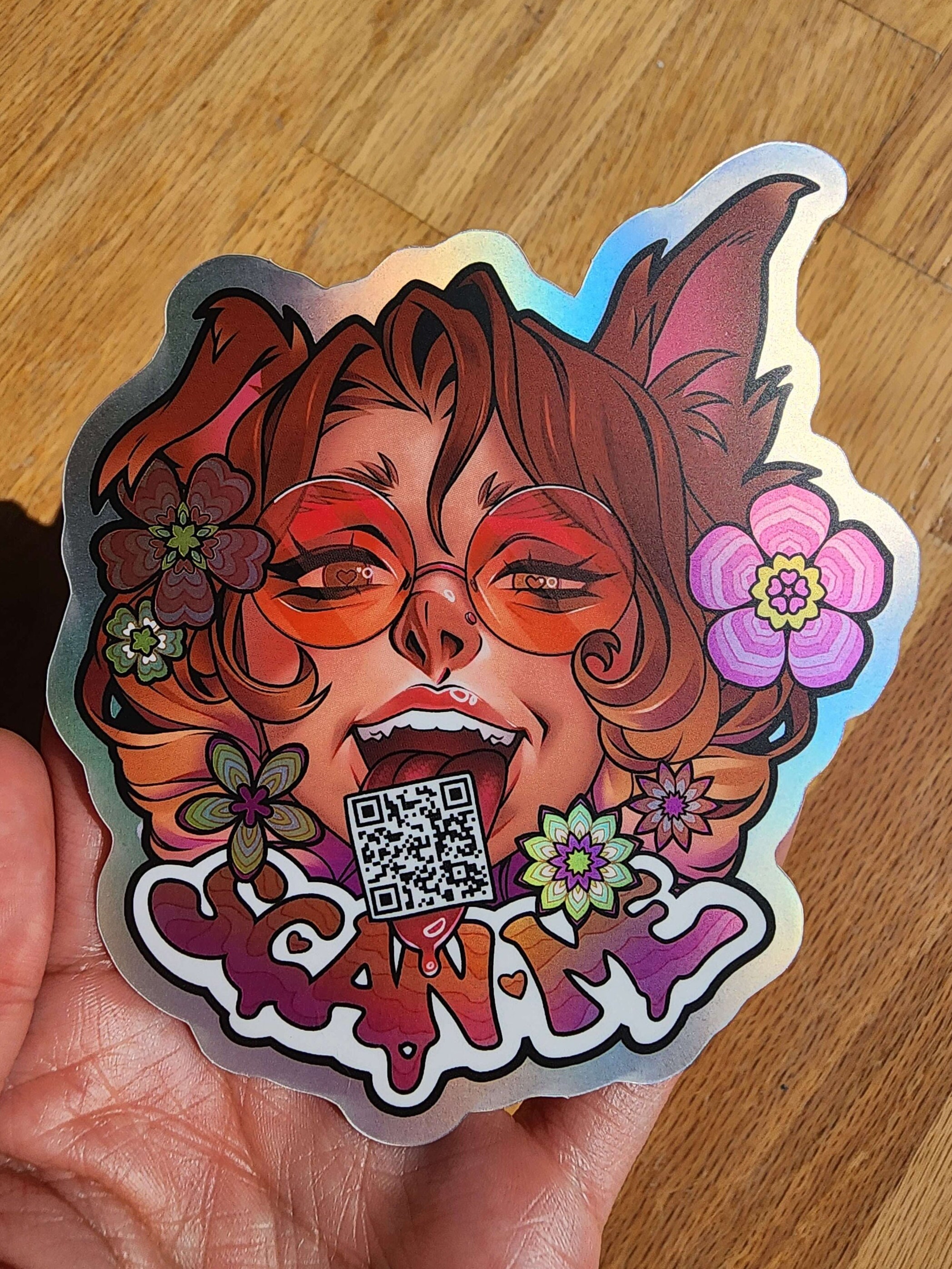 Scan Me Ramona Holographic Vinyl Sticker - Etsy