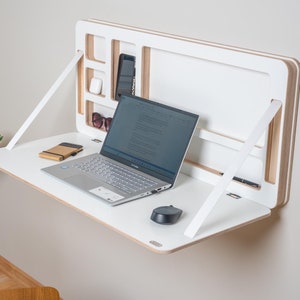 Wall mounted Floating Murphy Desk