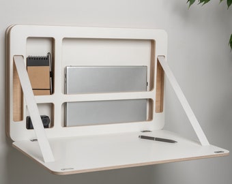 Wall mounted murphy desk
