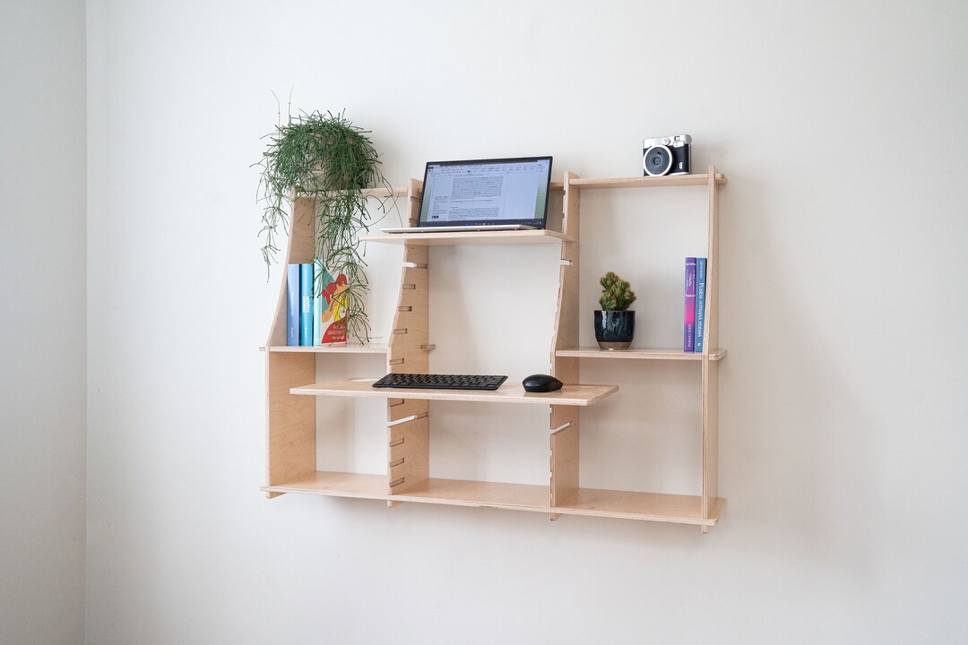 Foldable Wall Mounted Murphy Desk Etsy