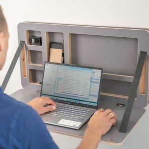 Minimalist Murphy Desk - Wall mounted