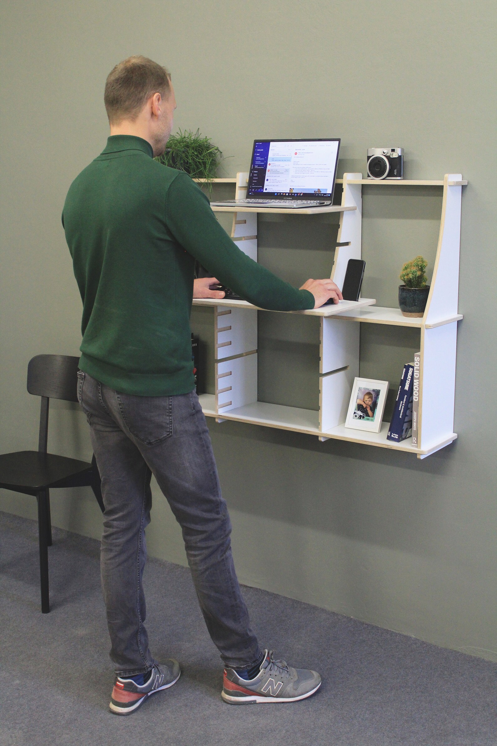 Foldable Wall Mounted Murphy Desk Etsy