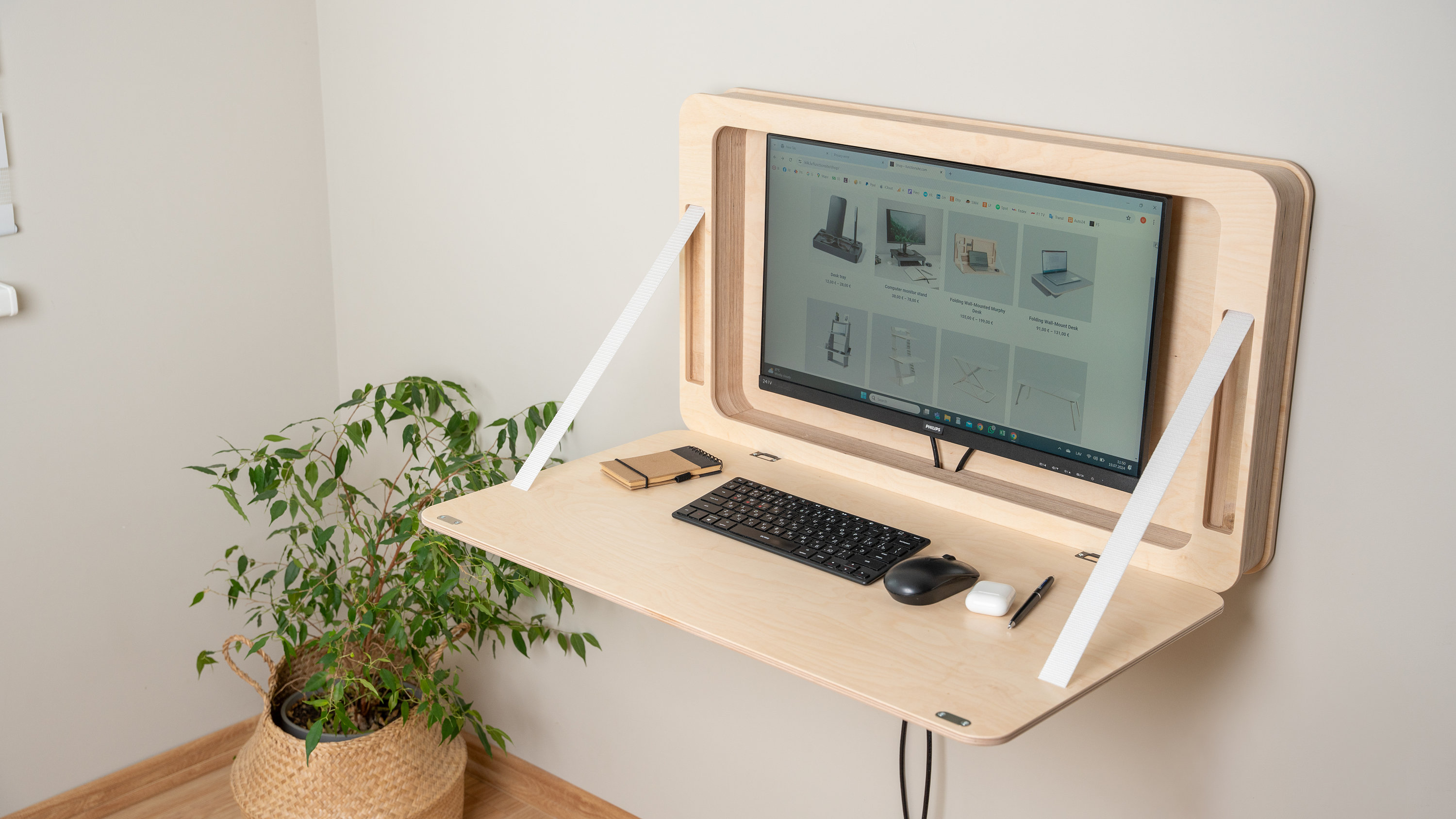 Wall Mounted Folding Murphy Desk Etsy