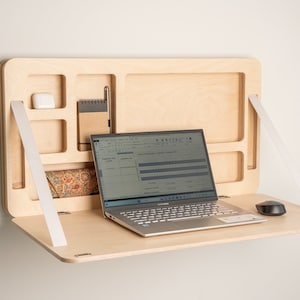 Floating Plywood Murphy Desk : Space saving Modern Elegance. image 1