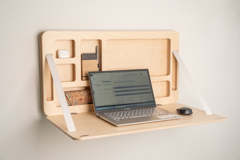 Floating Plywood Murphy Desk : Space saving Modern Elegance. image 1