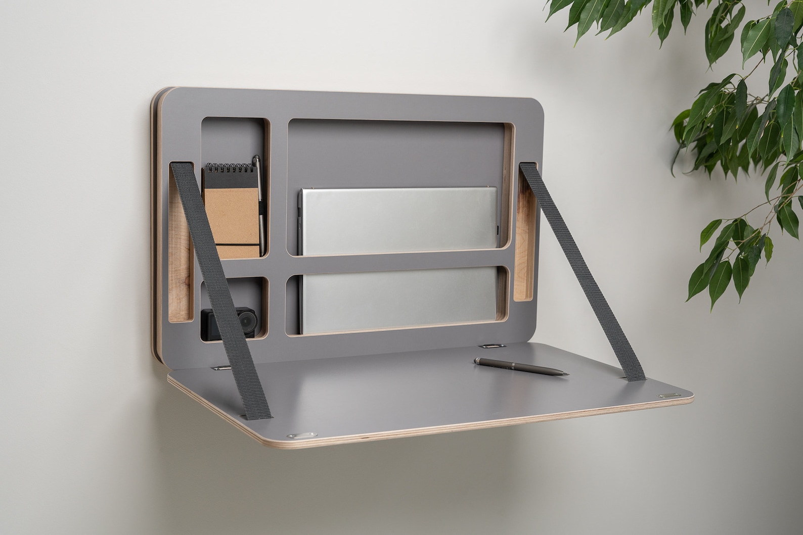 Space Saving - Wall Mounted Murphy Desk - Etsy
