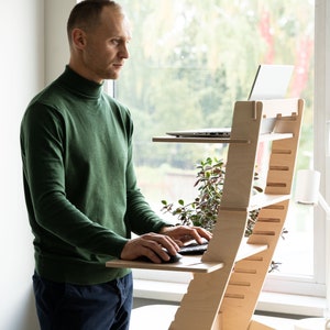 Workstation Standing Desk Natural