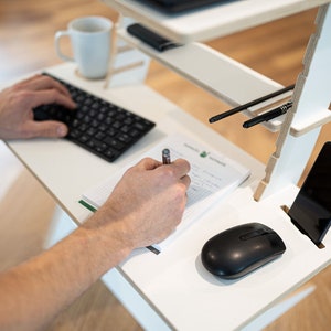 Plywood adjustable standing desk image 8