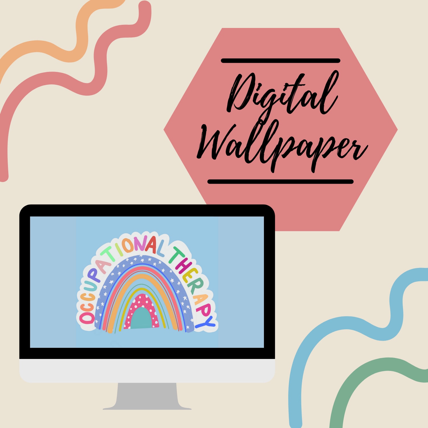 Occupational Therapy Digital Wallpaper - Etsy